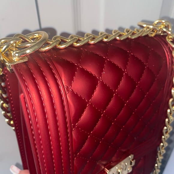 WINE RED Crossbody Jelly Bag - Picture 3 of 6